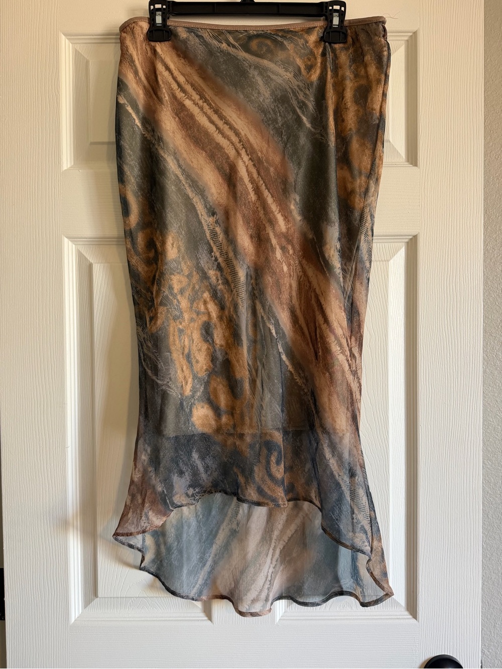 Mystic Earth Tone High Low Skirt